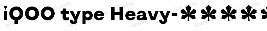 iQOO type Heavy字体转换